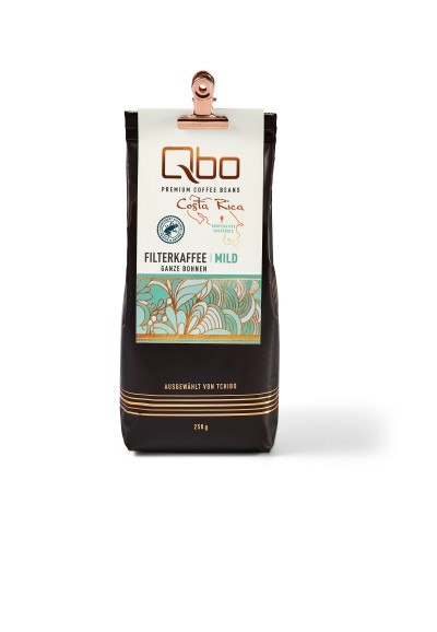 Qbo Costa Rica Coopedota Filterkaffee Mild Frontansicht