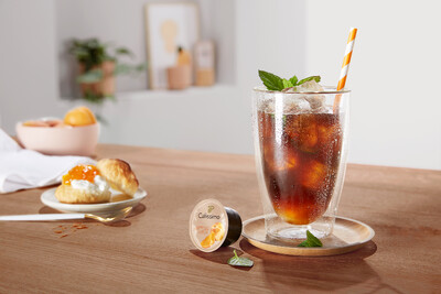 Spring Flavoured Rezept Apricot Mint Coffee on Ice