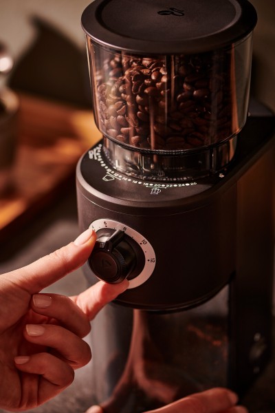 Elektrische Kaffeemühle Mood Anwendung