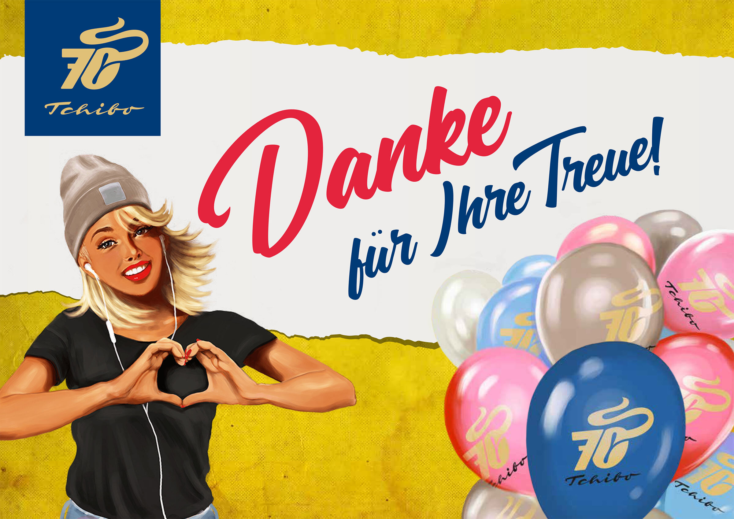 Tchibo 70 Jahre Key Visual
