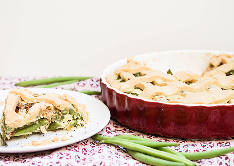 Pikante Gemüse-Tarte mit Speck - Tchibo