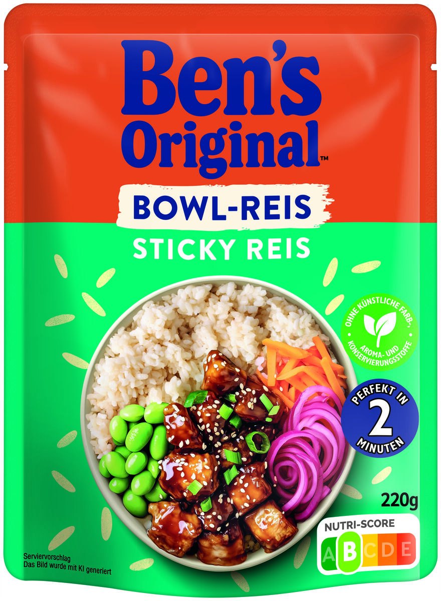 Ben’s Original Bowl-Reis Sticky Reis Verpackung