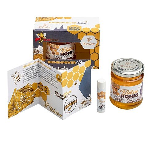 Tchibo Bienenpower-Set mit Honig und Infokarte