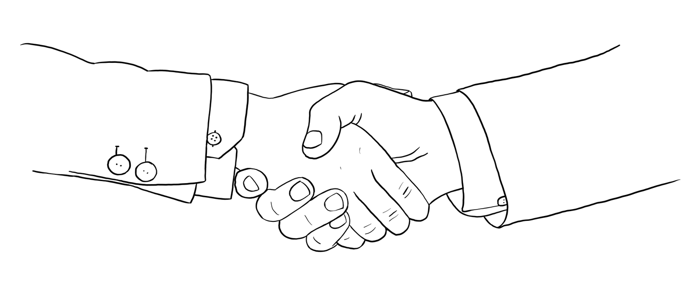 Illustration Handschlag