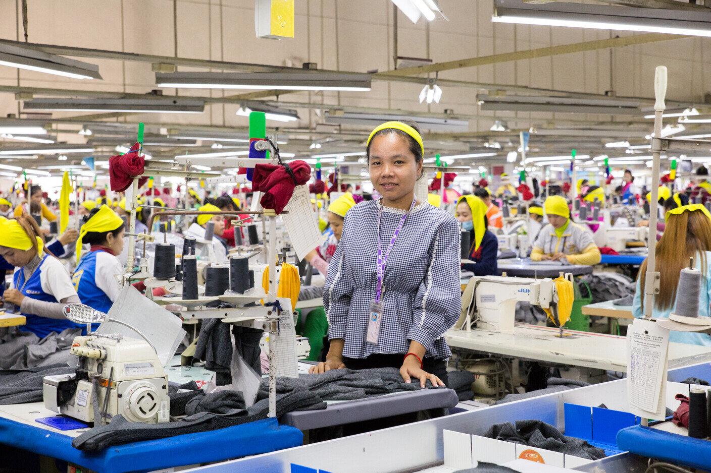 Fabrikarbeiterinnen in der Fabrik