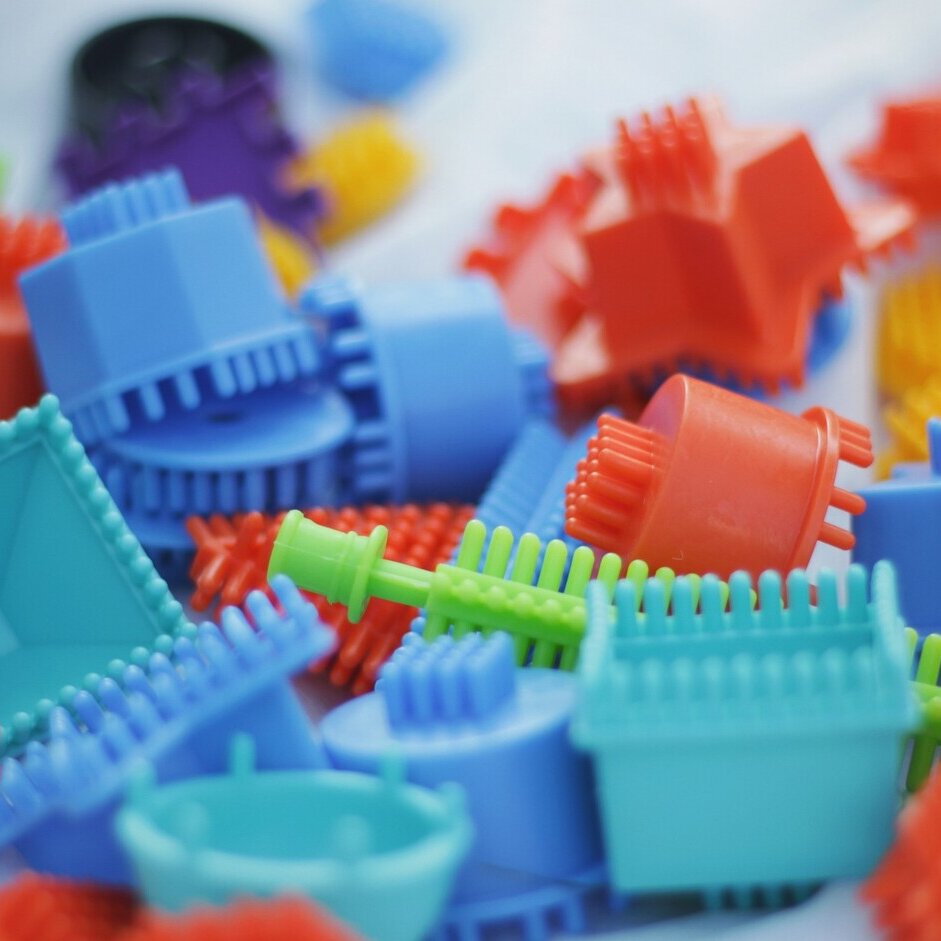 Kunststoff aus verschiedenen Farben