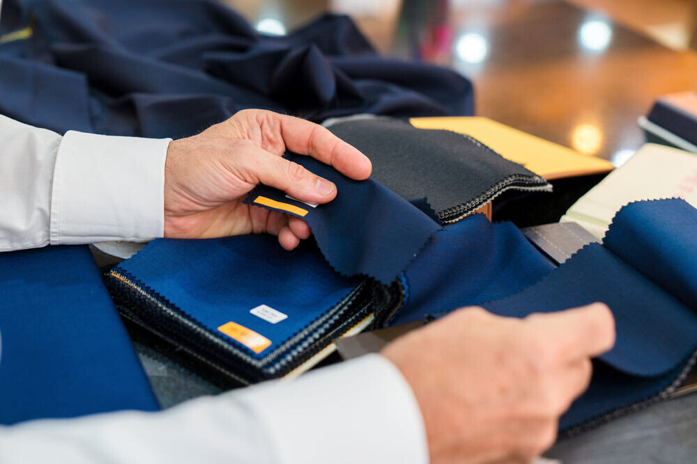 Veschiedene Stoffe und Farben