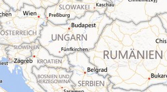 Landkarte von Ungarn (Bildquelle bing).
