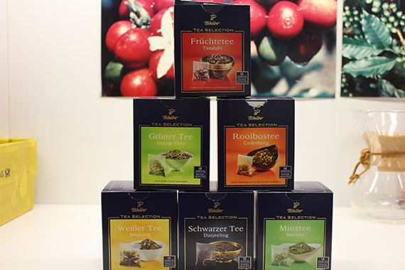Unsere Tea-Selection in voller Pracht