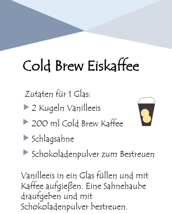 Cold Brew Eiskaffee