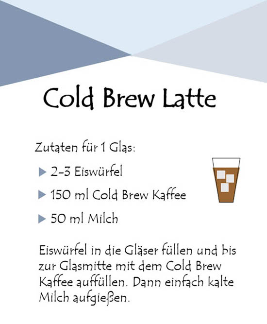 Rezept für Cold Brew Latte