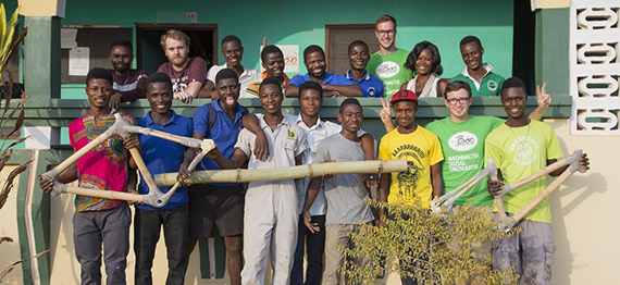 Das \"Yonso Project\" in Ghana wird von my Boo unterstützt. Dort werden auch die Bambusfahrräder produziert