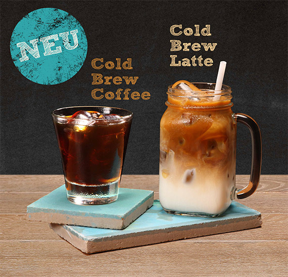 In ausgewählten Tchibo Filialen mit Kaffeebar erhältlich: Cold Brew Coffee und Cold Brew Latte!