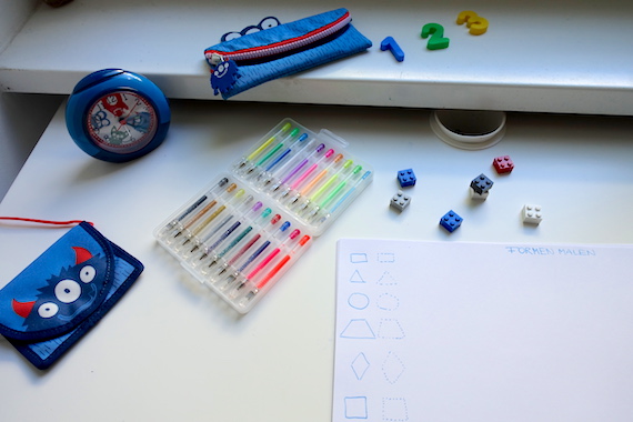 Die Tchibo Stifte sind ideal für bunten Spaß in der Schule.
