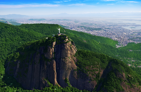 Die Christus Statue über Rio de Janeiro