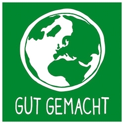 Nachhaltige Produkte erkennen Sie ganz einfach am GUT GEMACHT Logo.