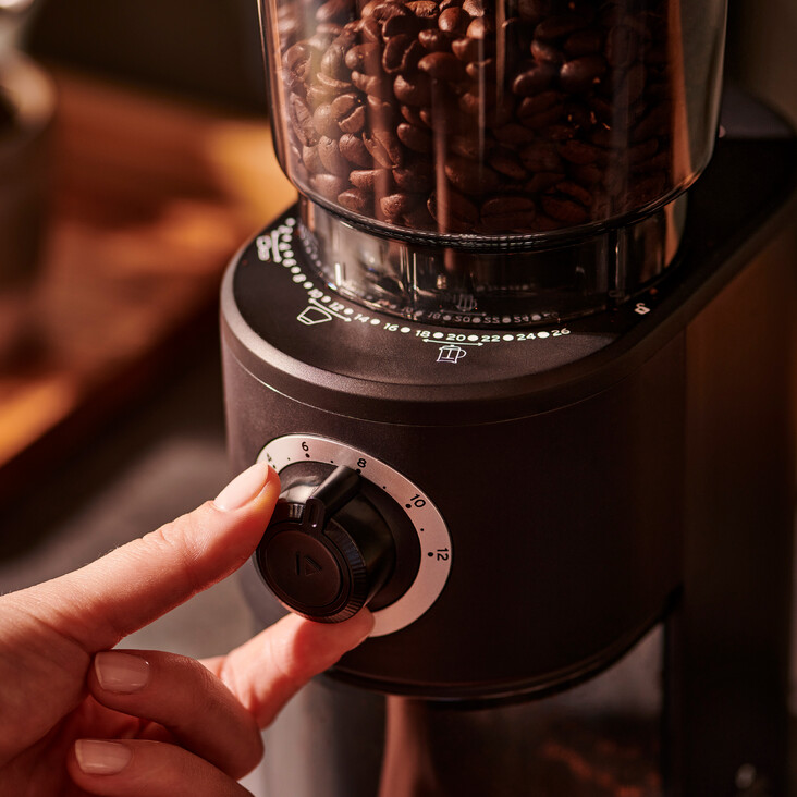 Elektrische Kaffeemühle Mood Anwendung