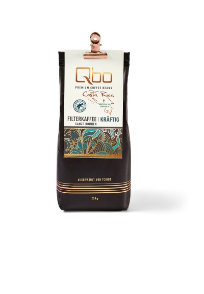 Qbo Costa Rica Coopedota Filterkaffee Kräftig Frontansicht