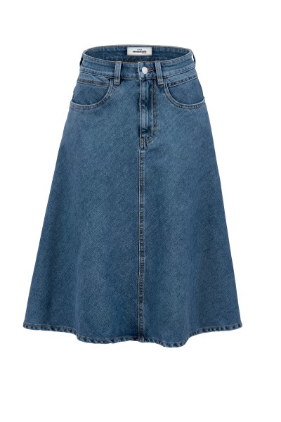 Midi-Jeansrock