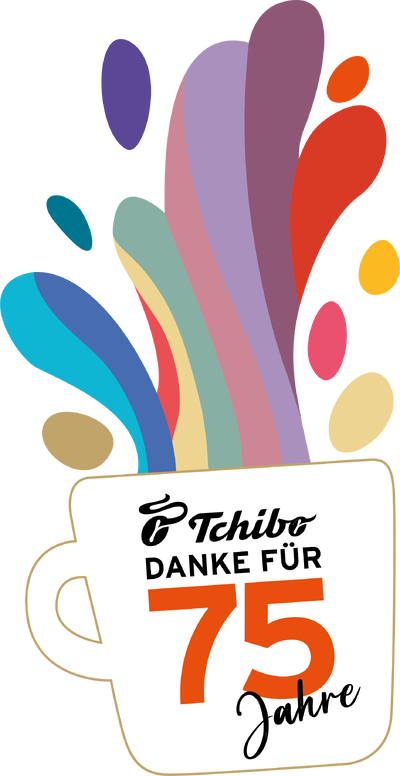 75 Jahre Tchibo Logo Signet