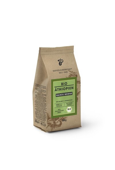 Braune 250g-Packung Tchibo Bio Äthiopien Bohnen