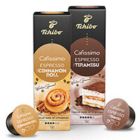 Tchibo Cafissimo Espresso Zimtrolle und Tiramisu