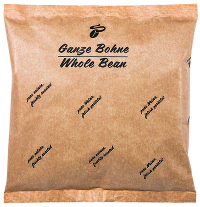Braune Kaffeebohnen-Tüte „Ganze Bohne“