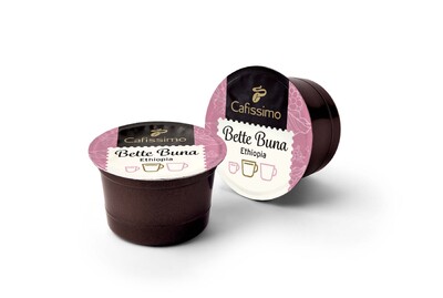 Zwei Cafissimo Kaffeekapseln „Bette Buna“