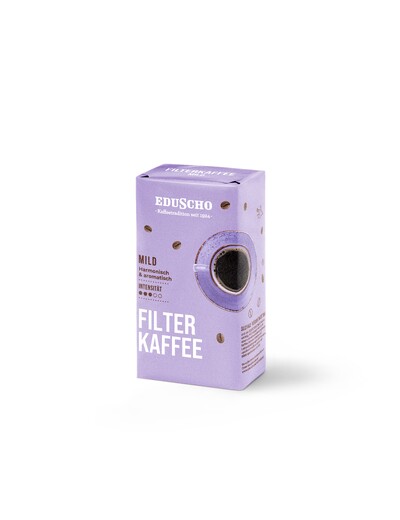 Lila Eduscho-Packung Filterkaffee mild