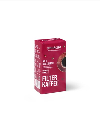 Rote Eduscho-Packung Filterkaffee Nr.1 klassisch
