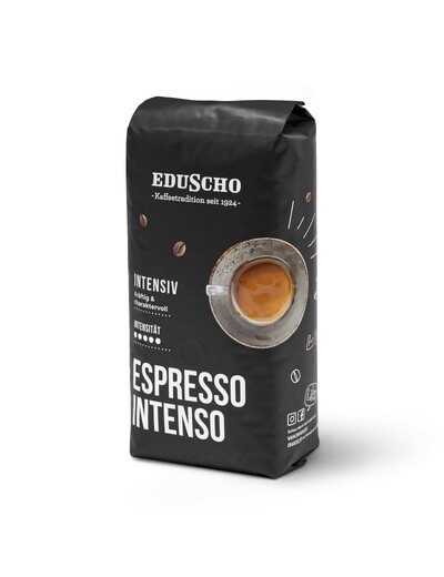 Schwarze Eduscho-Packung „Espresso Intenso“