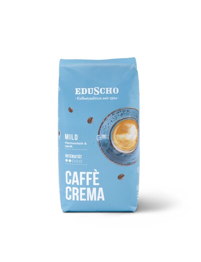 Blaue Eduscho-Caffè-Crema-Kaffeepackung