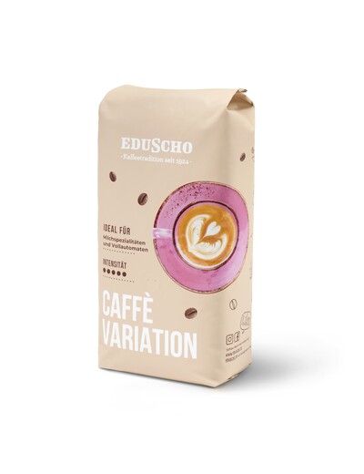 Beige Eduscho-Kaffeepackung Caffè Variation
