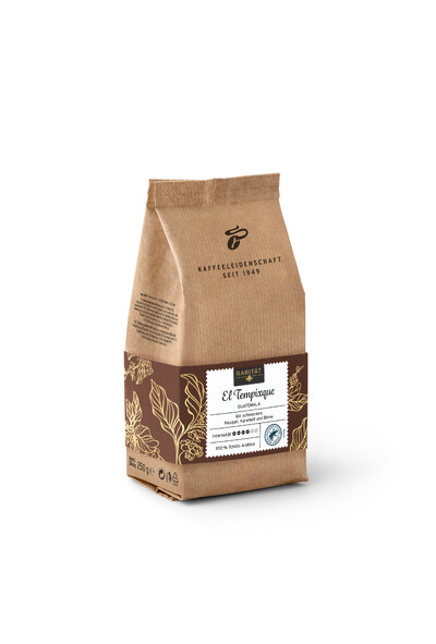 Braune Kaffeepackung Tchibo El Tempiqué