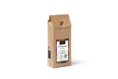 Braune Kaffeepackung „El Tempisque“