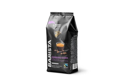 Schwarze Tchibo-Barista-Espresso-Dark-Kaffeepackung