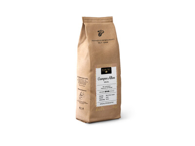 Braune Kaffeepackung „Campos Altos“