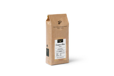 Braune Kaffeepackung „Campos Altos“ upright