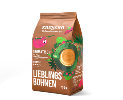 Eduscho Kaffeepackung „Lieblingsbohnen“ 750 g