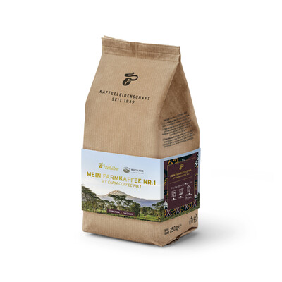 Braune 250g-Tüte Tchibo Mein Farmkaffee Nr. 1