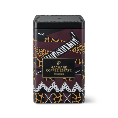 Bunte Kaffeedose „Machare Coffee Estate“ aus Tansania