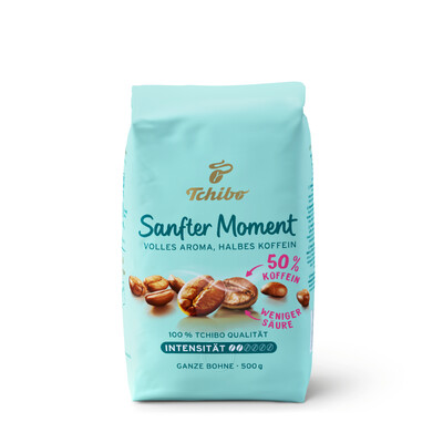 Tchibo Sanfter Moment Kaffee, ganze Bohne 500g