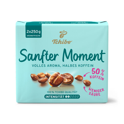 Tchibo Sanfter Moment Kaffeepackung in Türkis