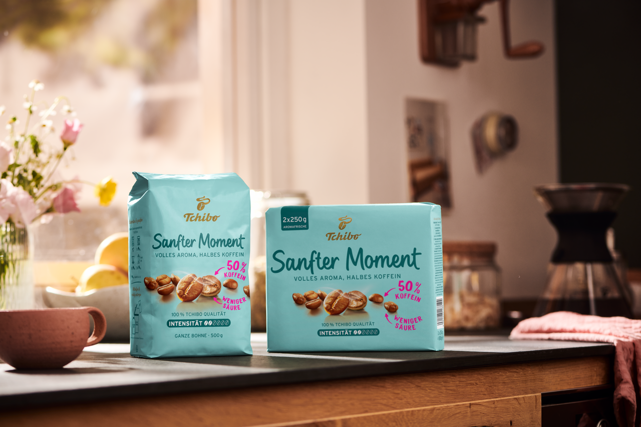 Tchibo „Sanfter Moment“ Kaffeepackungen in Küche