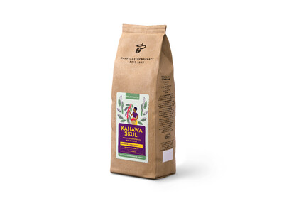 Braune Kaffeepackung „Kahawa Skuli“ 500g