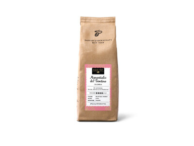 Braune Kaffeepackung „Mamantiales del Frontino“