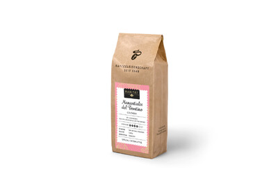 Braune Kaffeepackung „Manantiales del Frontino“