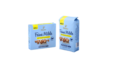 Zwei Tchibo Feine Milde entkoffeiniert Packungen
