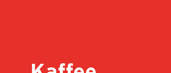 Rotes Cover mit weißem Text „Kaffee in Zahlen“