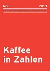 Rotes Cover mit weißem Text „Kaffee in Zahlen“
